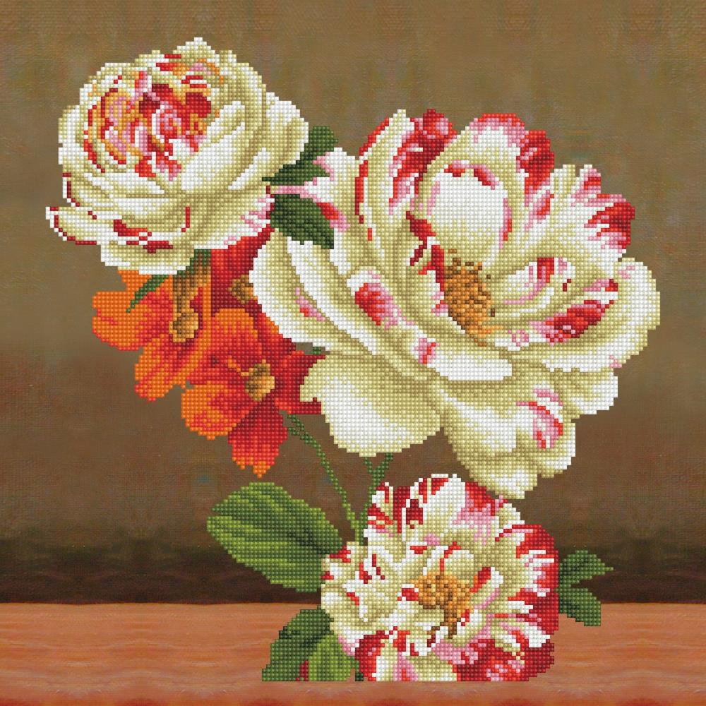 Camellia and Lily Bouquet - Diamond Embroidery Facet Art Kit