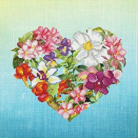 Flower Heart - Diamond Dotz Facet Art Kit