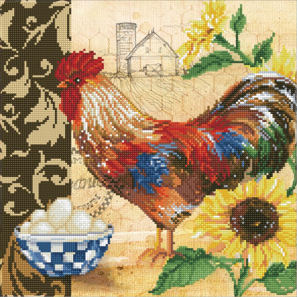 Country Rooster - Diamond Dotz Facet Art Kit