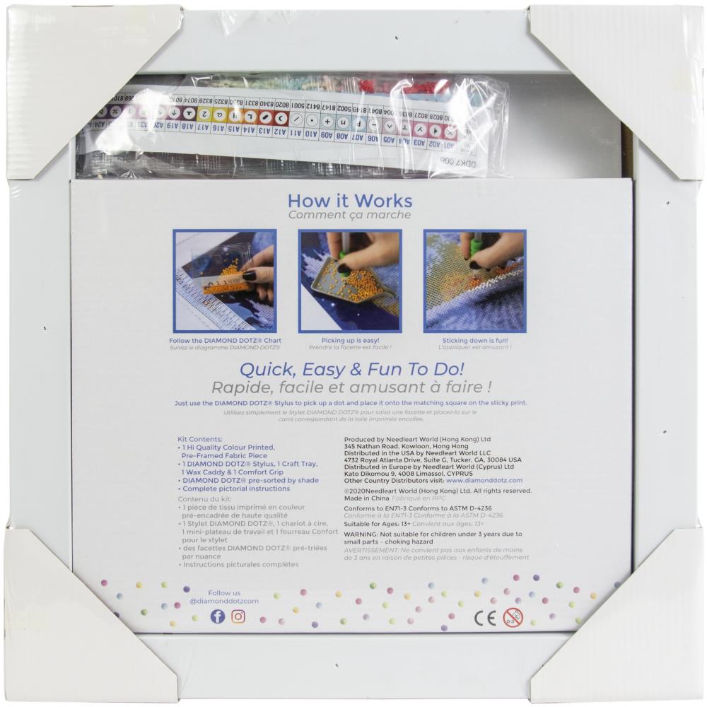 Flower Heart with Frame - Diamond Dotz Facet Art Kit