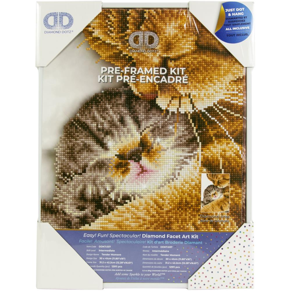 Tender Moment with Frame - Diamond Dotz Facet Art Kit