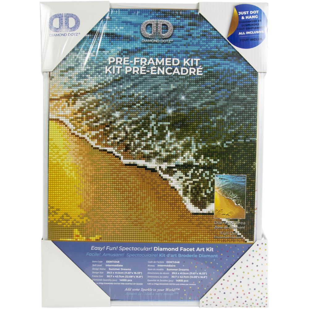 Summer Dreams with Frame - Diamond Dotz Facet Art Kit