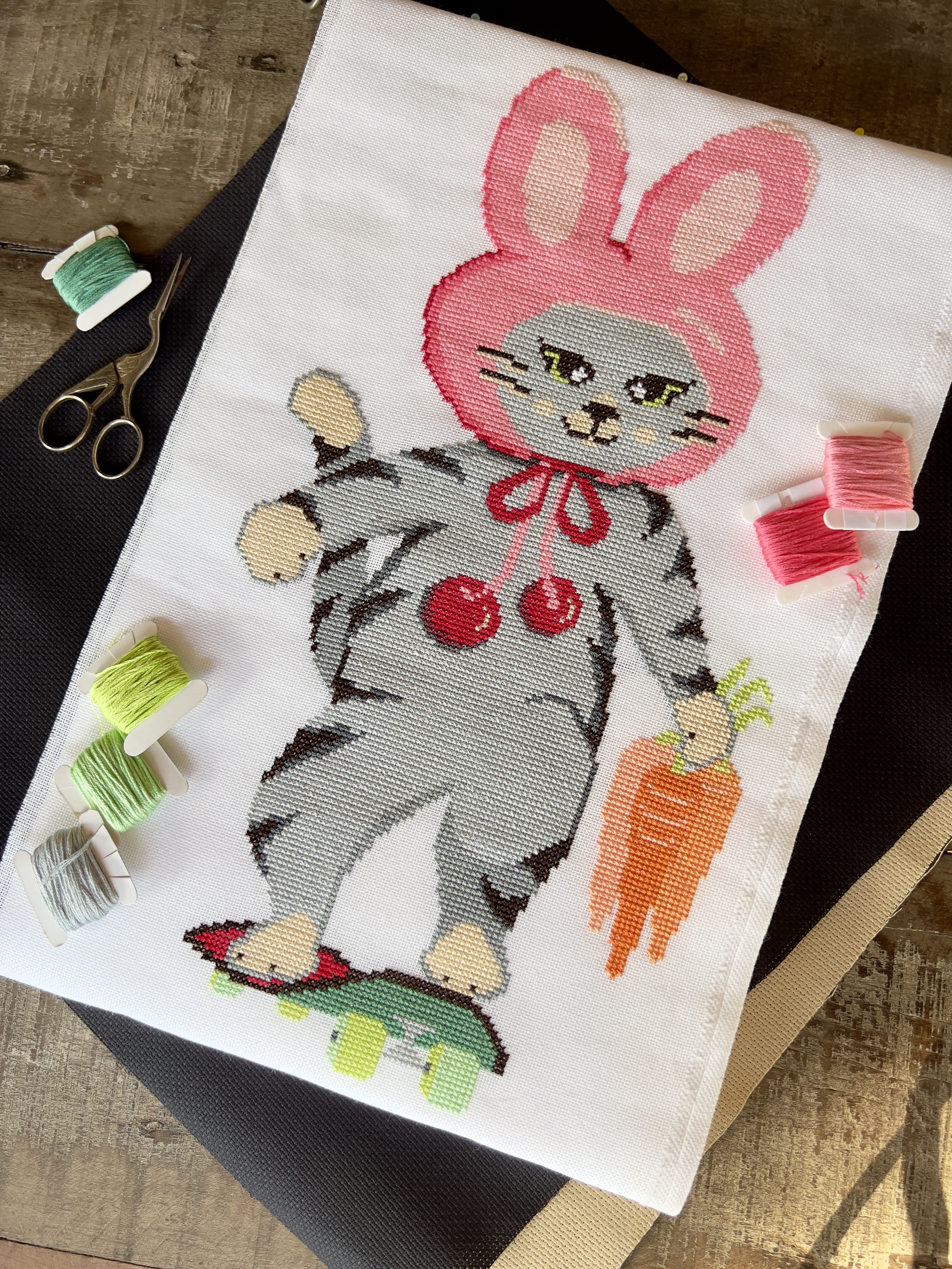 Hop N' Roll - Easter Cross Stitch Pattern