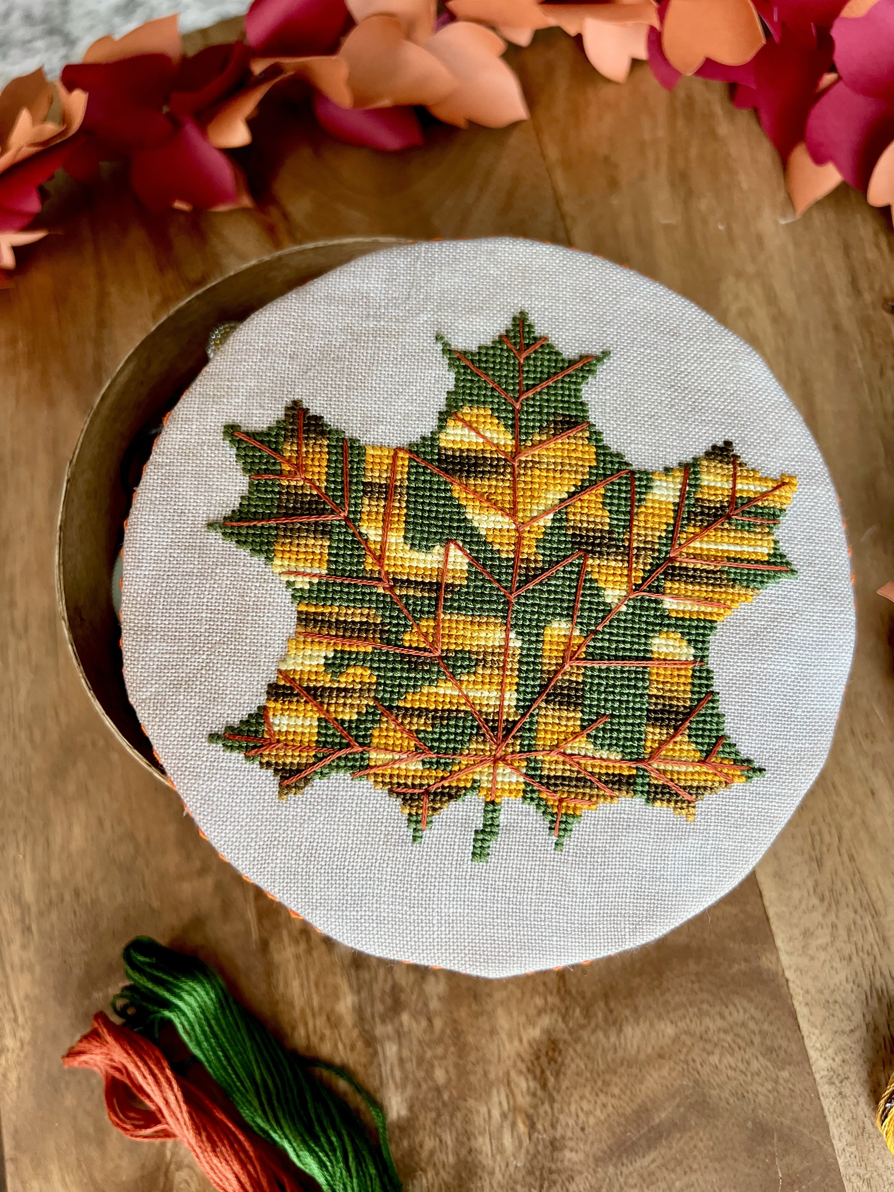 Fall In Leaf - Cross Stitch Pattern