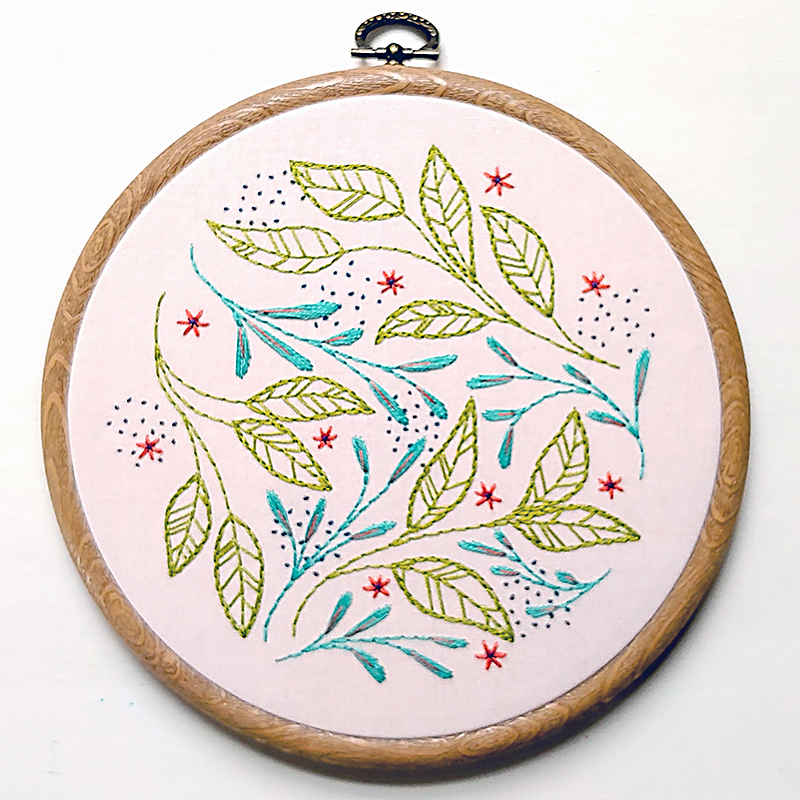 Embroidery Kit Leaf Dance