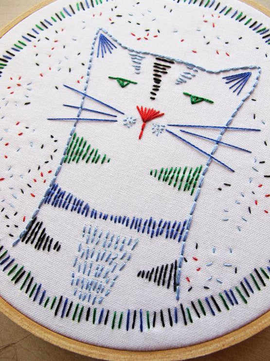 Nigel Nine Lives - Embroidery Kit