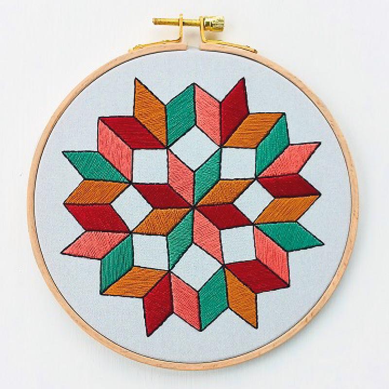 Quilted Wheel - Embroidery Kit