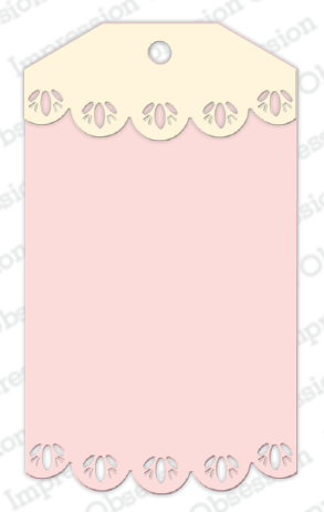 Tag with Lace - Craft Die Set