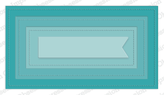 Stitched Slimline Layers - Craft Die