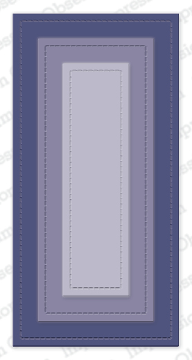 Stitched Slimline Layers 2 - Craft Die