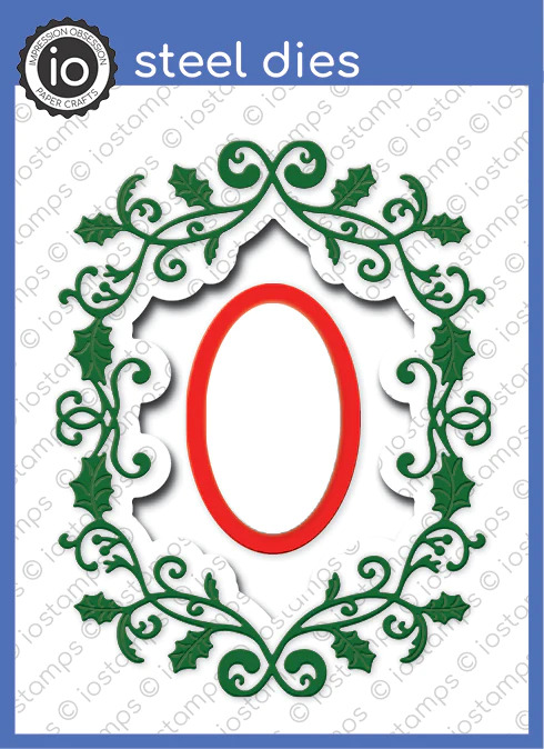 Holly Frame - Die Cut