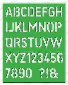 Stencil Alphabet - Impression Obsession Craft Die