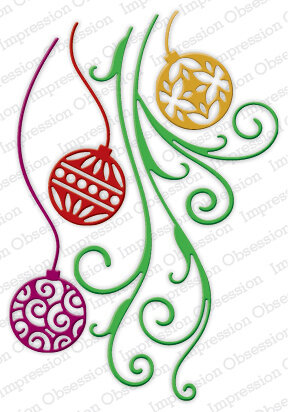 Ornament Flourish Christmas - Impression Obsession Craft Die