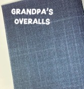 32 Count Grandpa's Overalls Belfast Linen 16"x20", zoomed in. Select this picture to zoom back out.