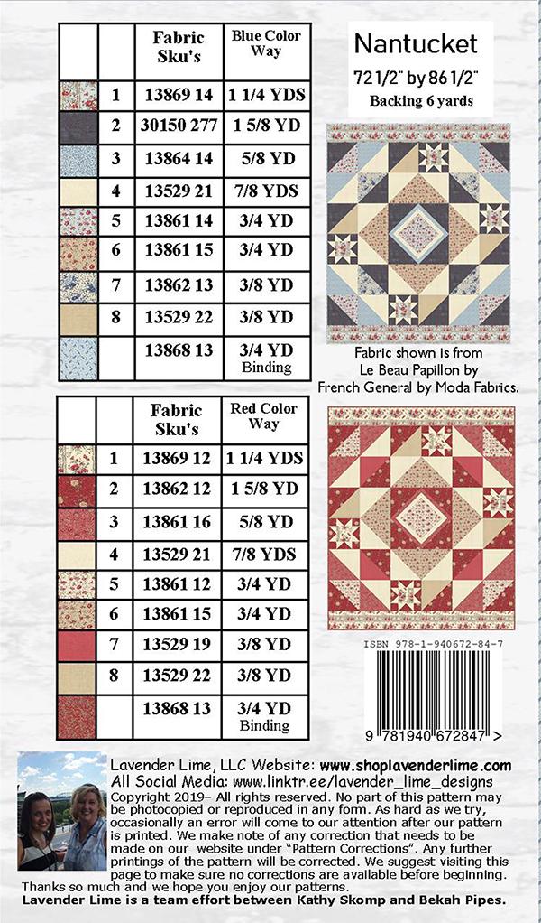 Nantucket - Quilt Pattern