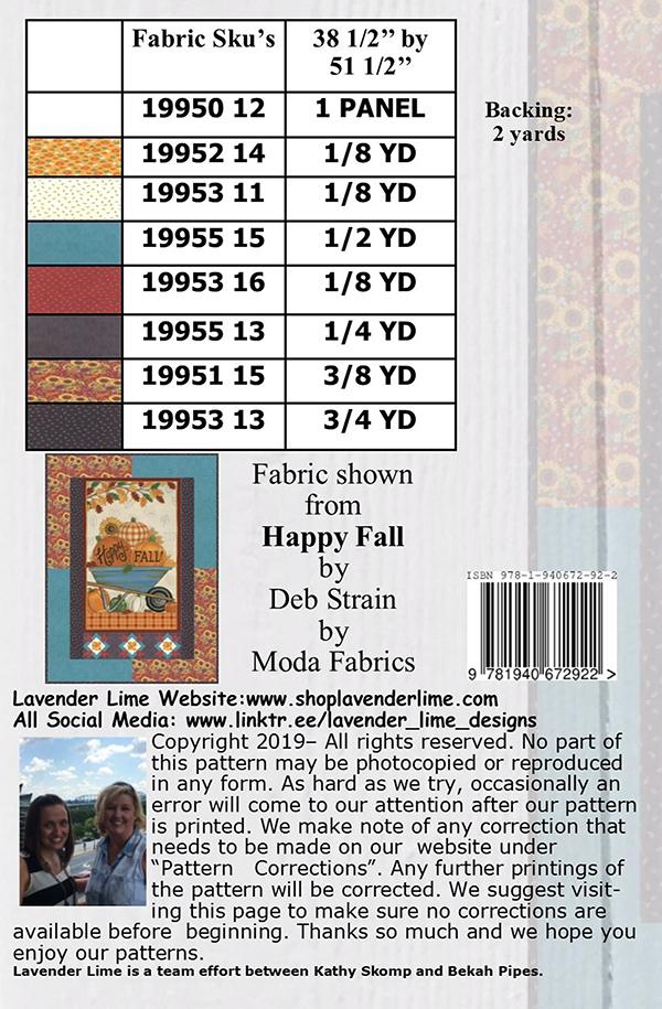 Panel and Patchwork - Quilt Pattern