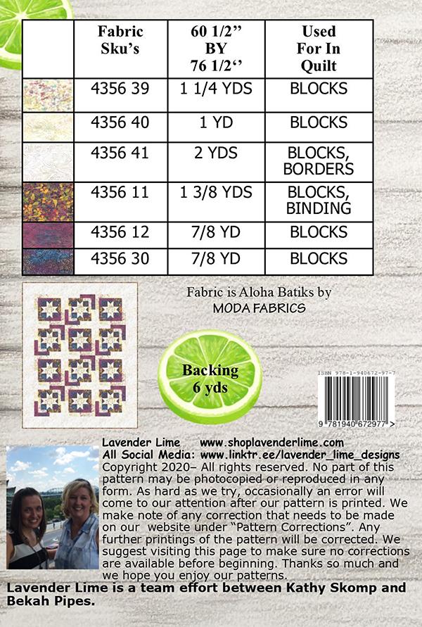 Stars Over The Vineyard - Quilt Pattern