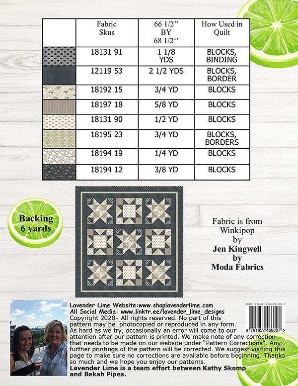 Midnight Stars - Quilt Pattern