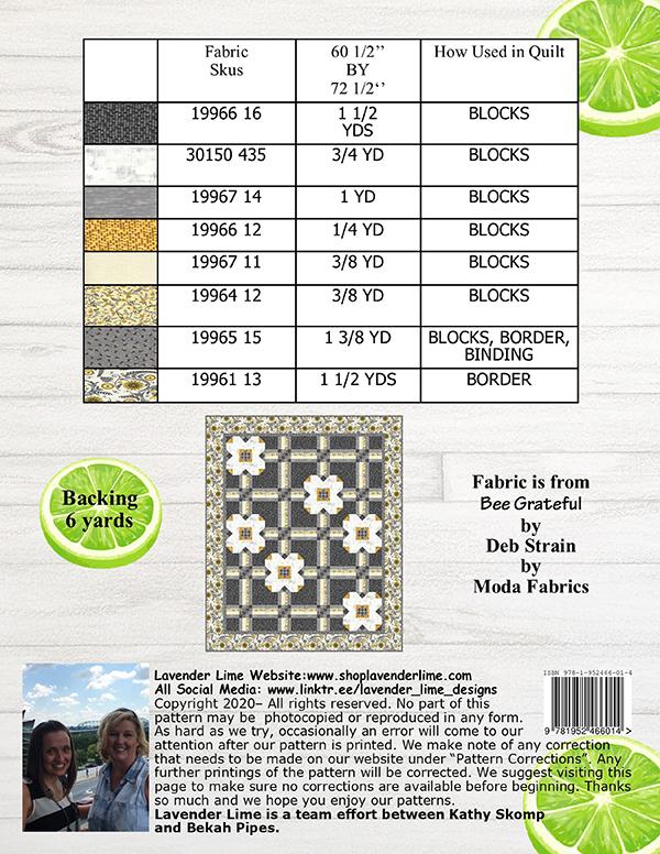 Flowers On The Fence - Quilt Pattern