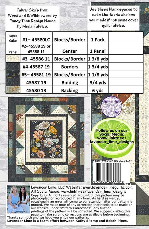 A Layer Cake and Panel - Quilt Pattern