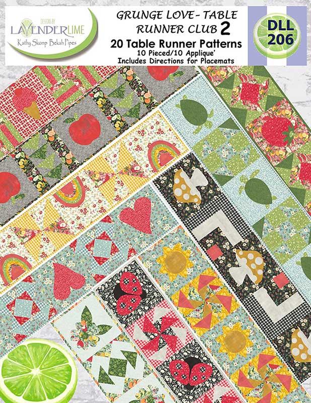 Grunge Love Table Runner Club #2 - Quilt Pattern