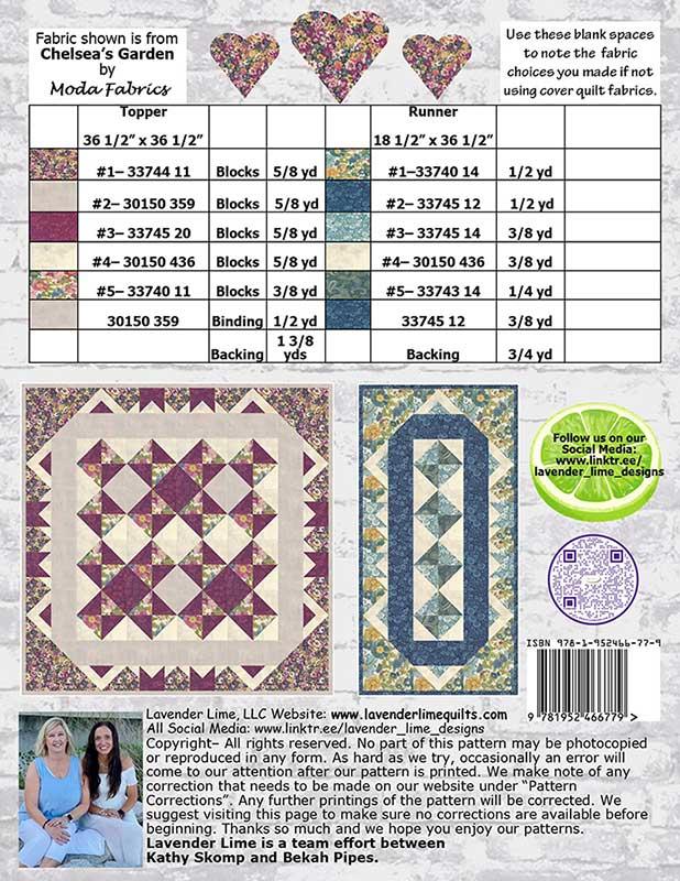 Pretty Table - Quilt Pattern