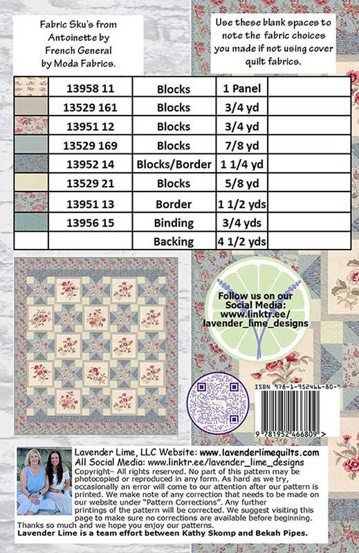 Bekah's Bouquet - Quilt Pattern