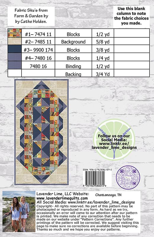 Farmhouse Runner - Quilt Pattern