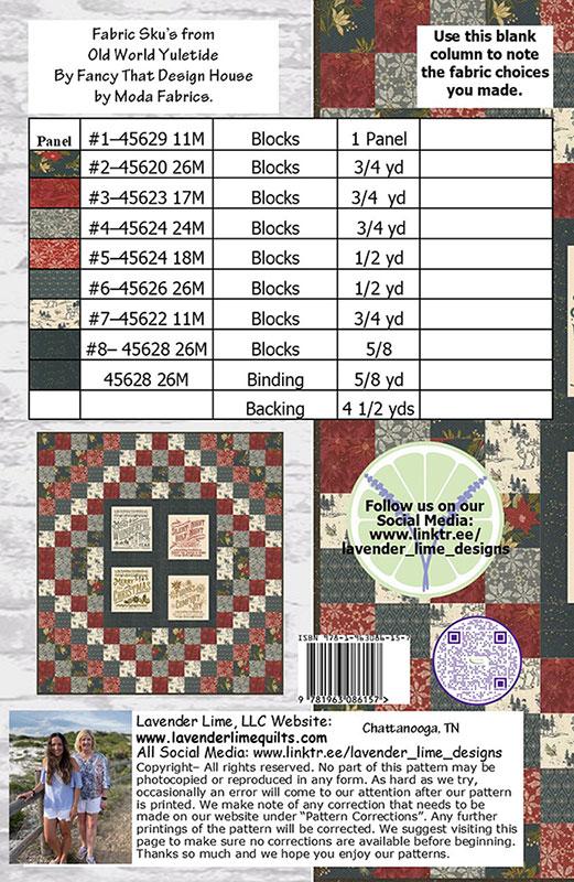 Christmas Traditions - Quilt Pattern