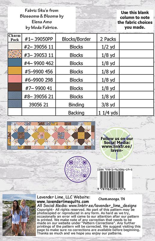 Dinner Party Table Runner - Quilt Pattern