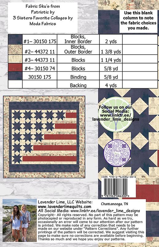 Two-Hundred Fifty - Patriotic Quilt Pattern