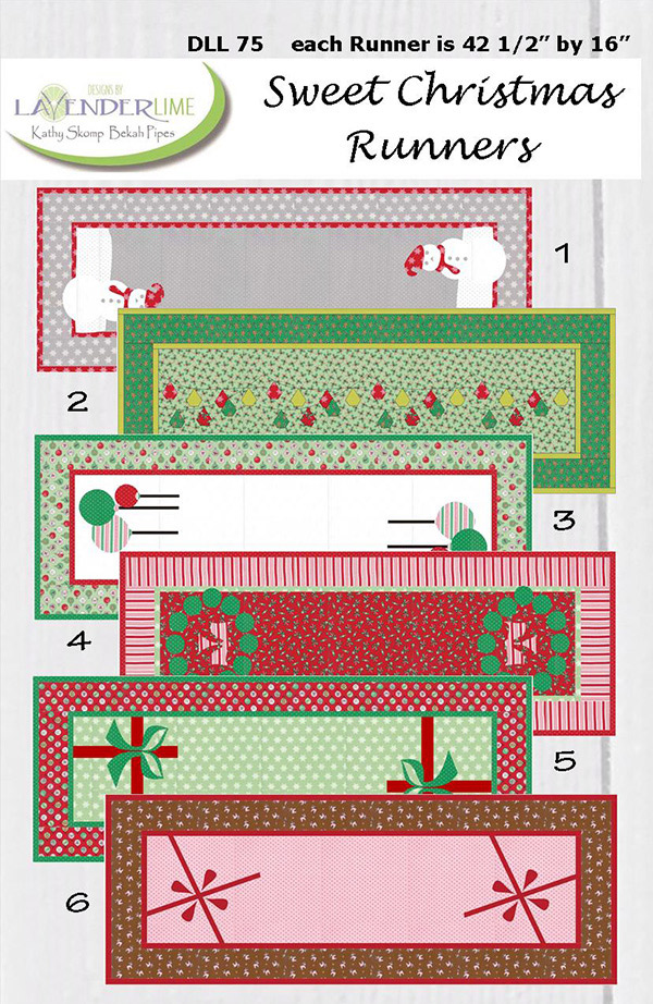 Sweet Christmas Runners - Quilt Pattern
