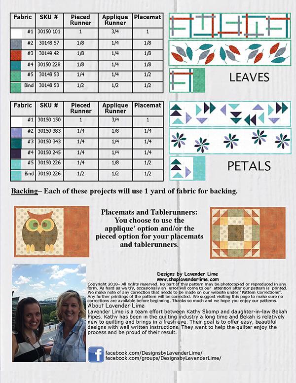 Grunge Love/Table Runner Club - Quilt Pattern