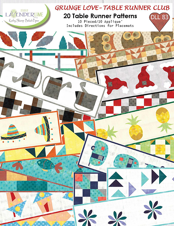 Grunge Love/Table Runner Club - Quilt Pattern