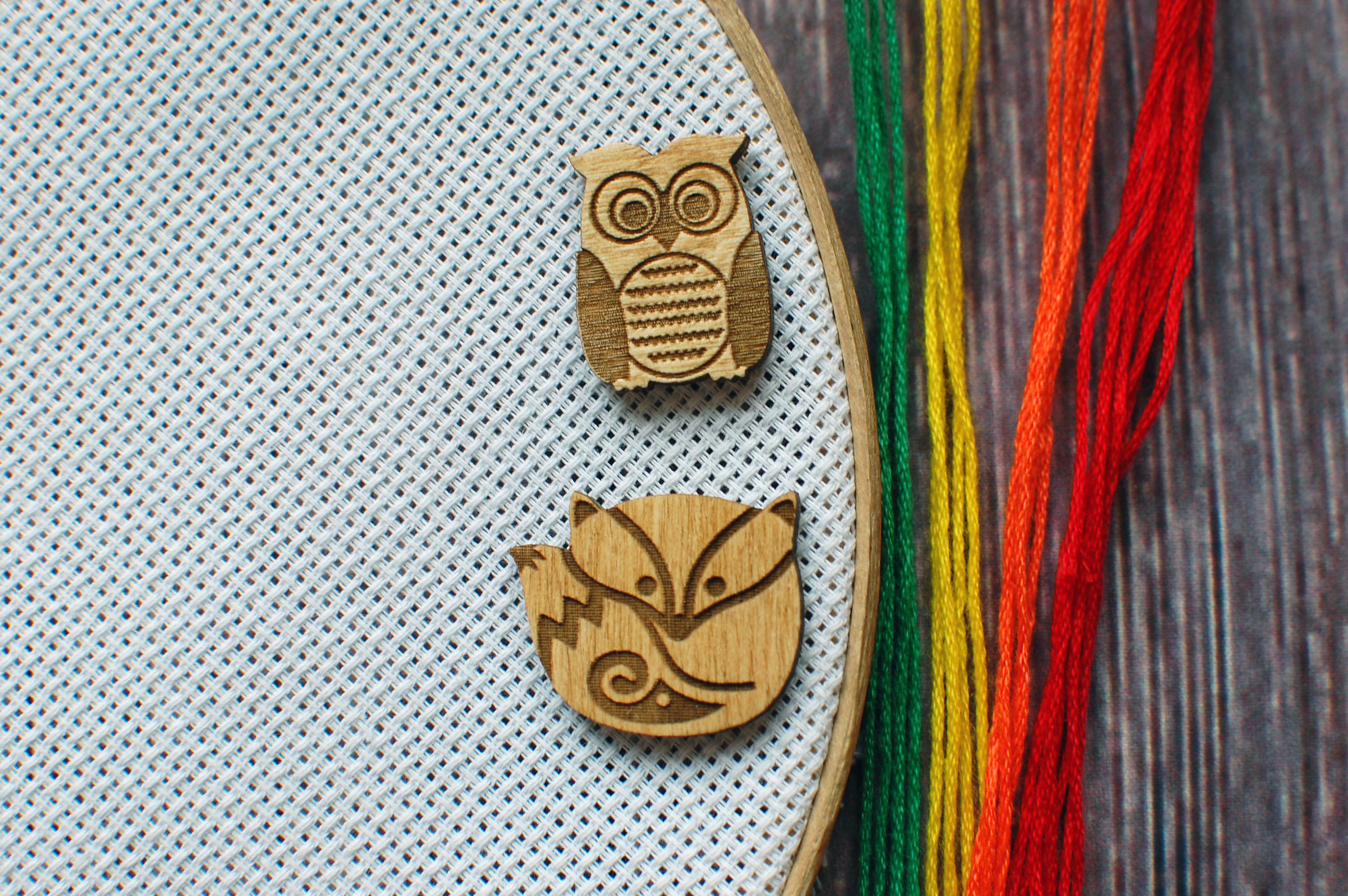 Fox & Owl (2pcs) - Needle Minder