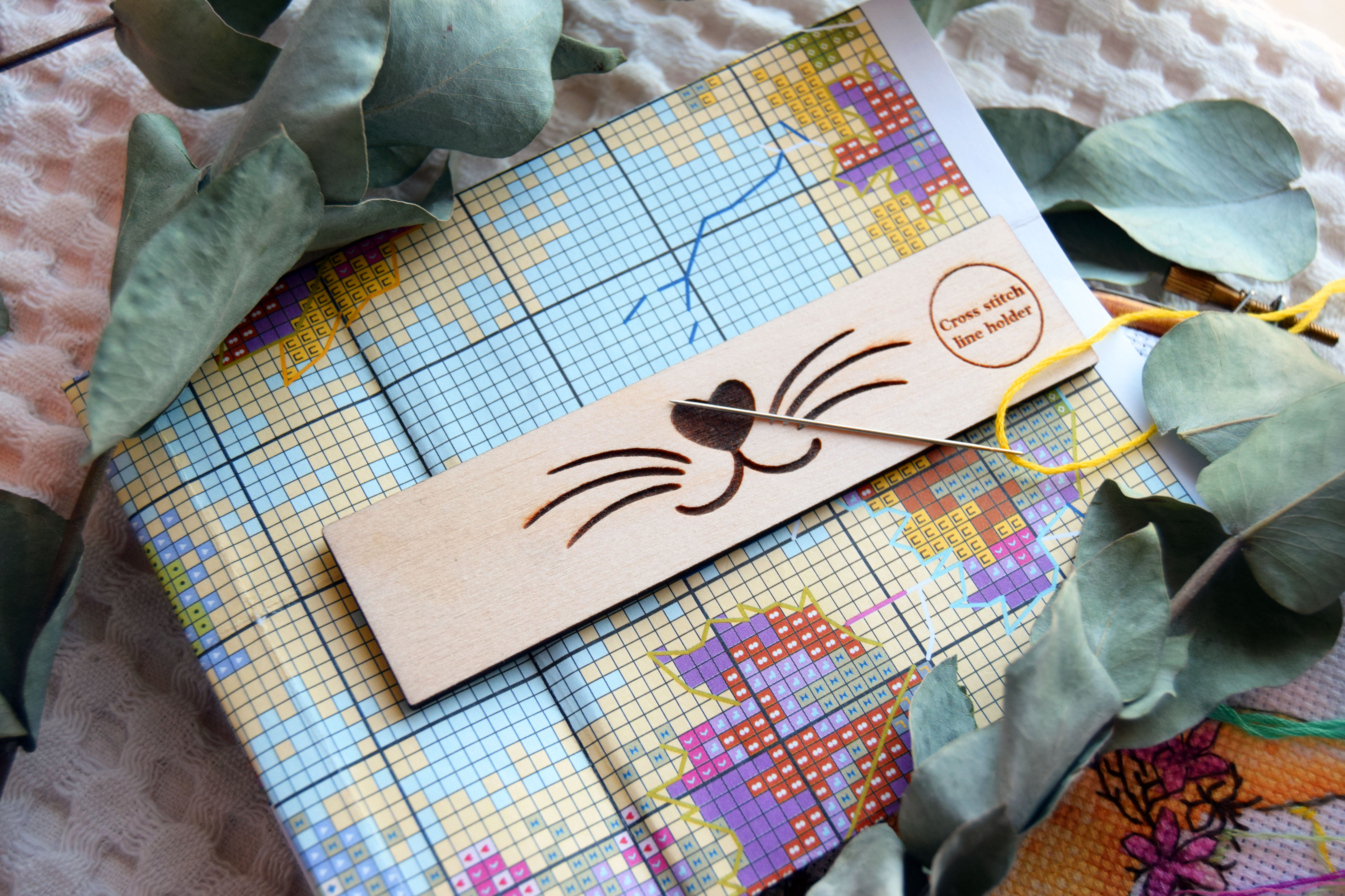 Cat Line Holder & Pattern Helper