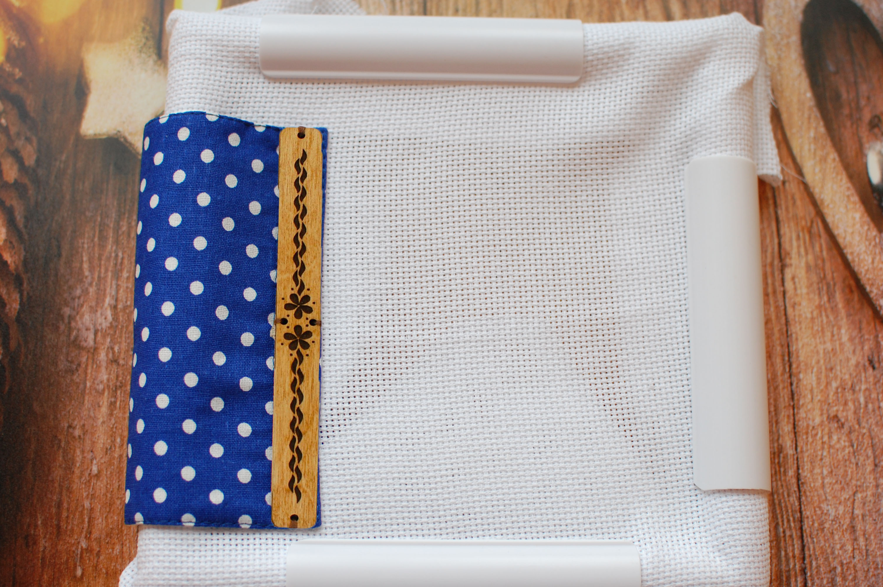 Blue Polka Dot - Magnetic Grime Guard & Needle Minder