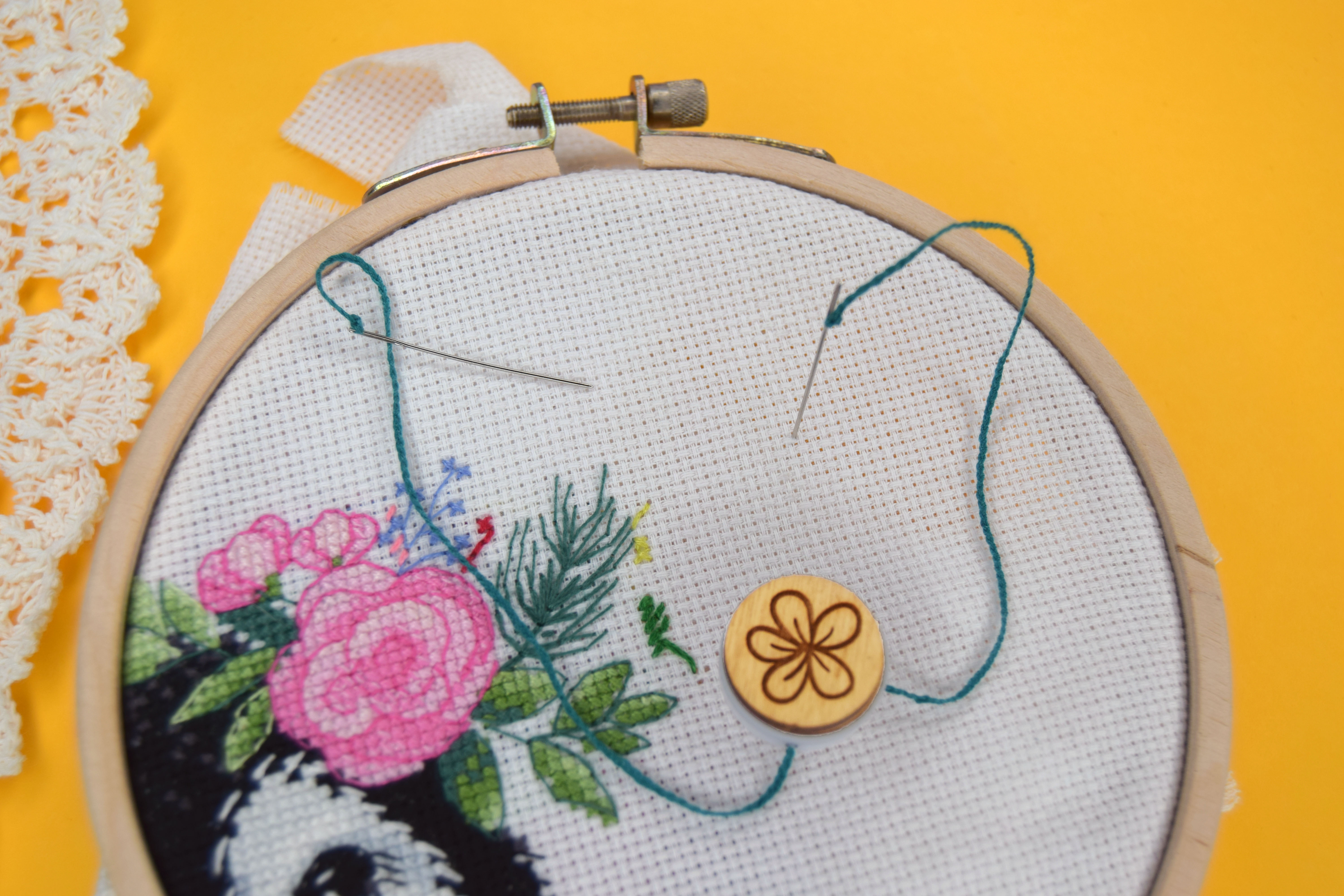 Flower Design - Cross Stitch Counter