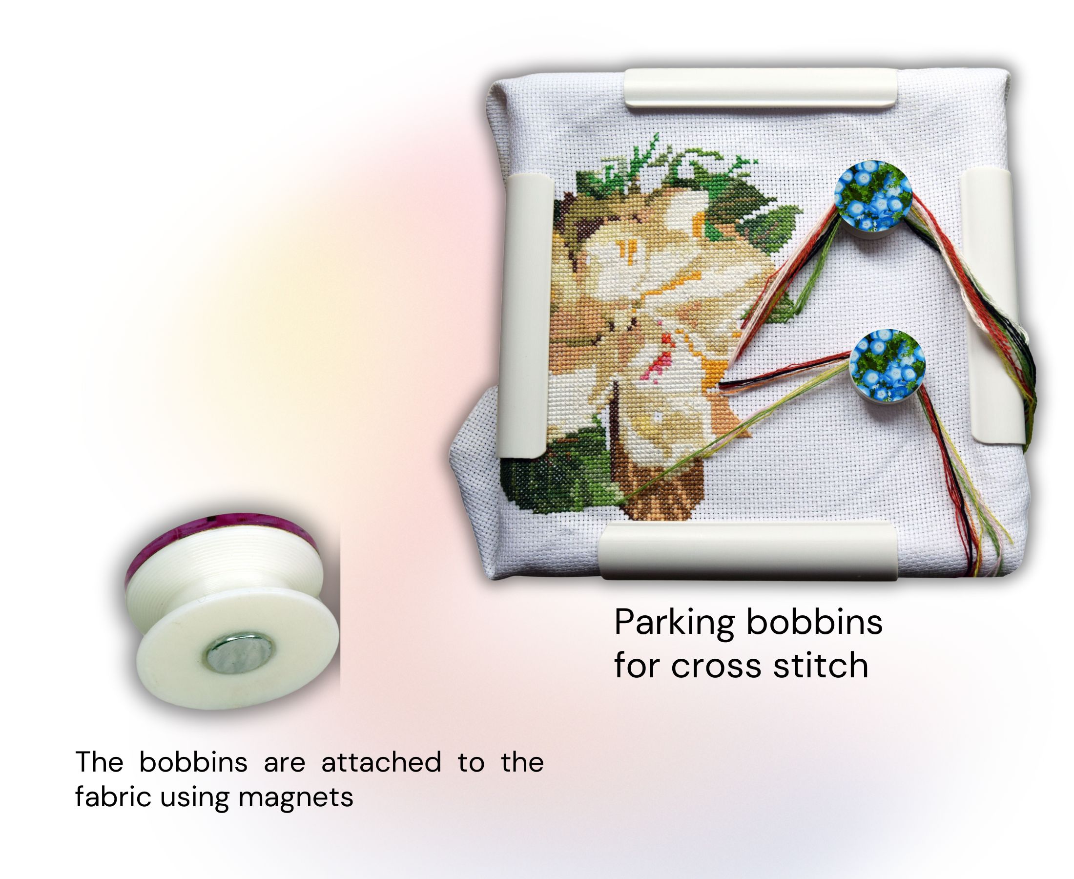 Flowers (2pcs) - Parking Bobbins