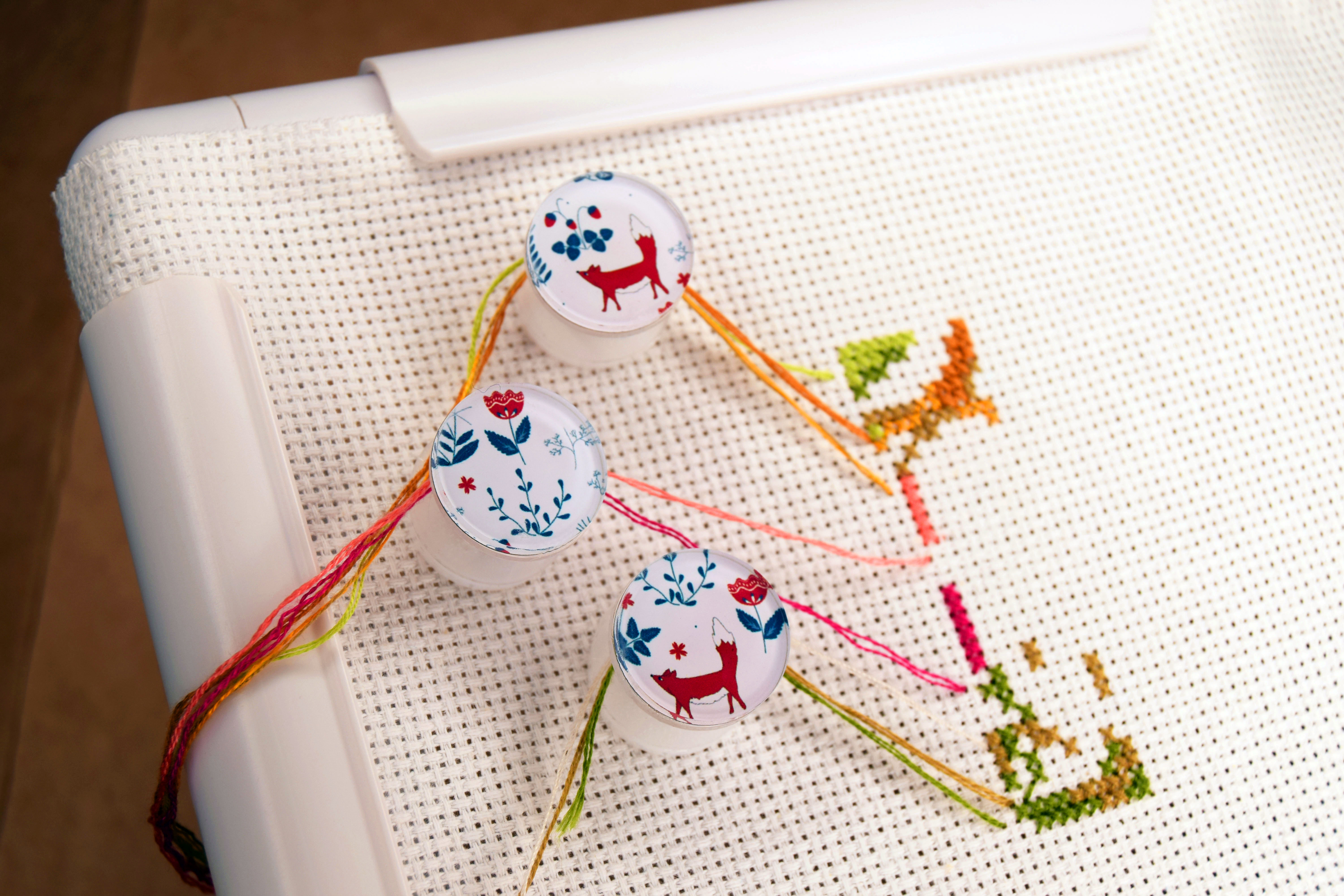 Foxes (3pcs)- Parking Bobbins