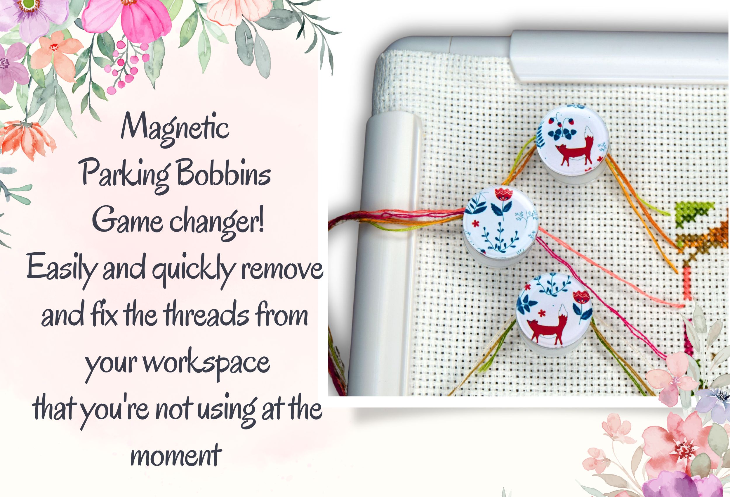 Foxes (3pcs)- Parking Bobbins