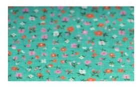 Roll for Cross Stitch - Mint Flowers
