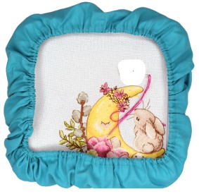 Aqua Fabric Grime Guard 17" x 17"