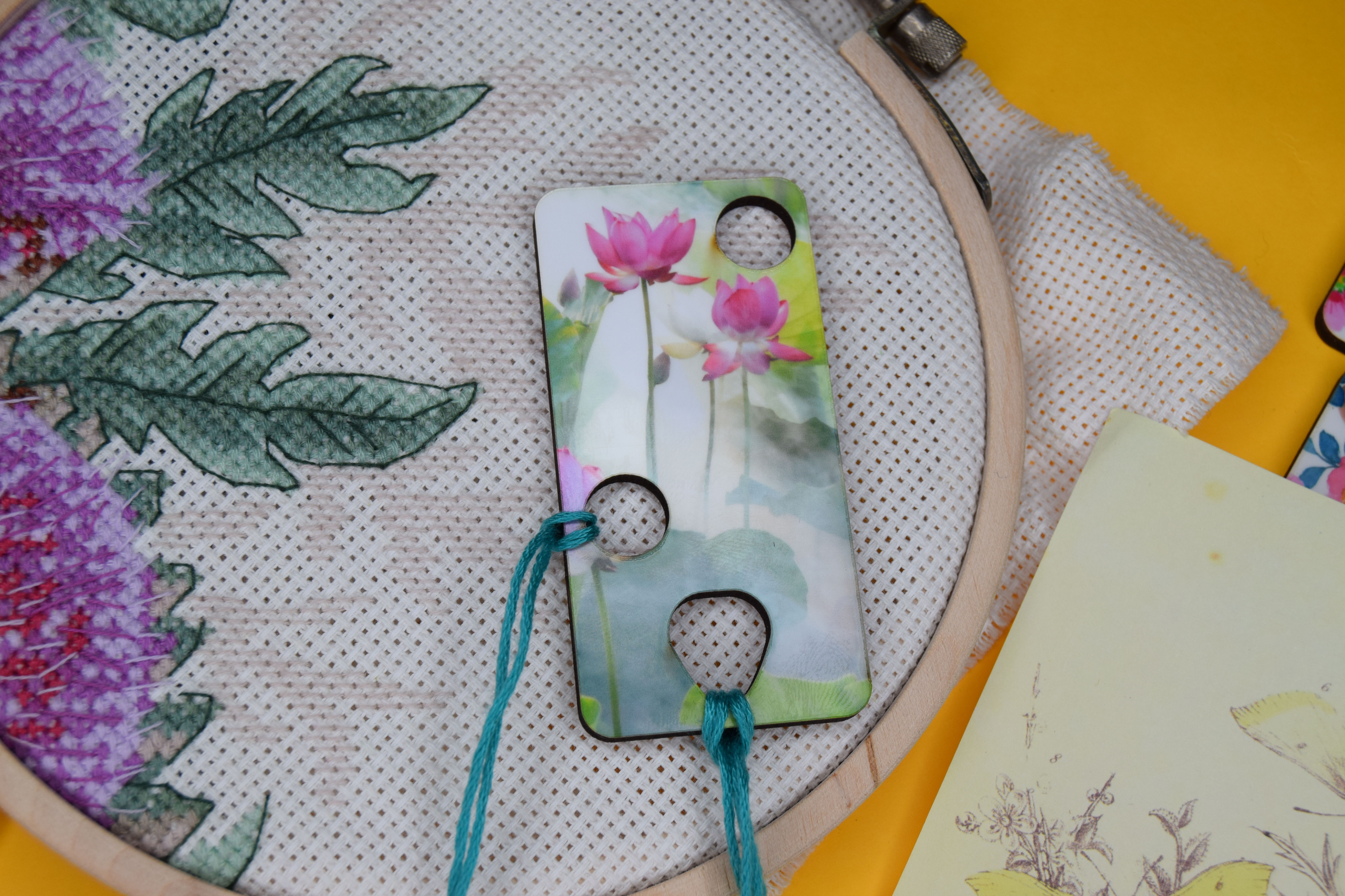 Pink Flowers (6pcs) - Floss Drops