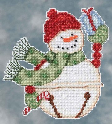 Freezy Snowbells (Debbie Mumm) - Beaded Cross Stitch Kit