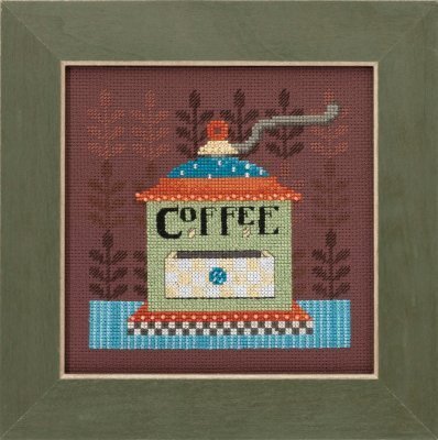 Coffee Grinder - Beaded Cross Stitch Kit
