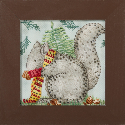 Nutty Squirrel - Debbie Mumm Beaded Cross Stitch Kit