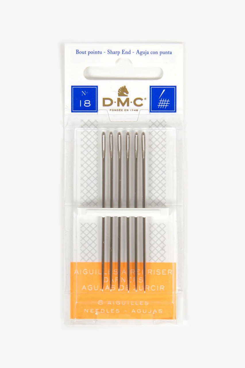 DMC Darners Hand Needles Sizes 18, 6 per package