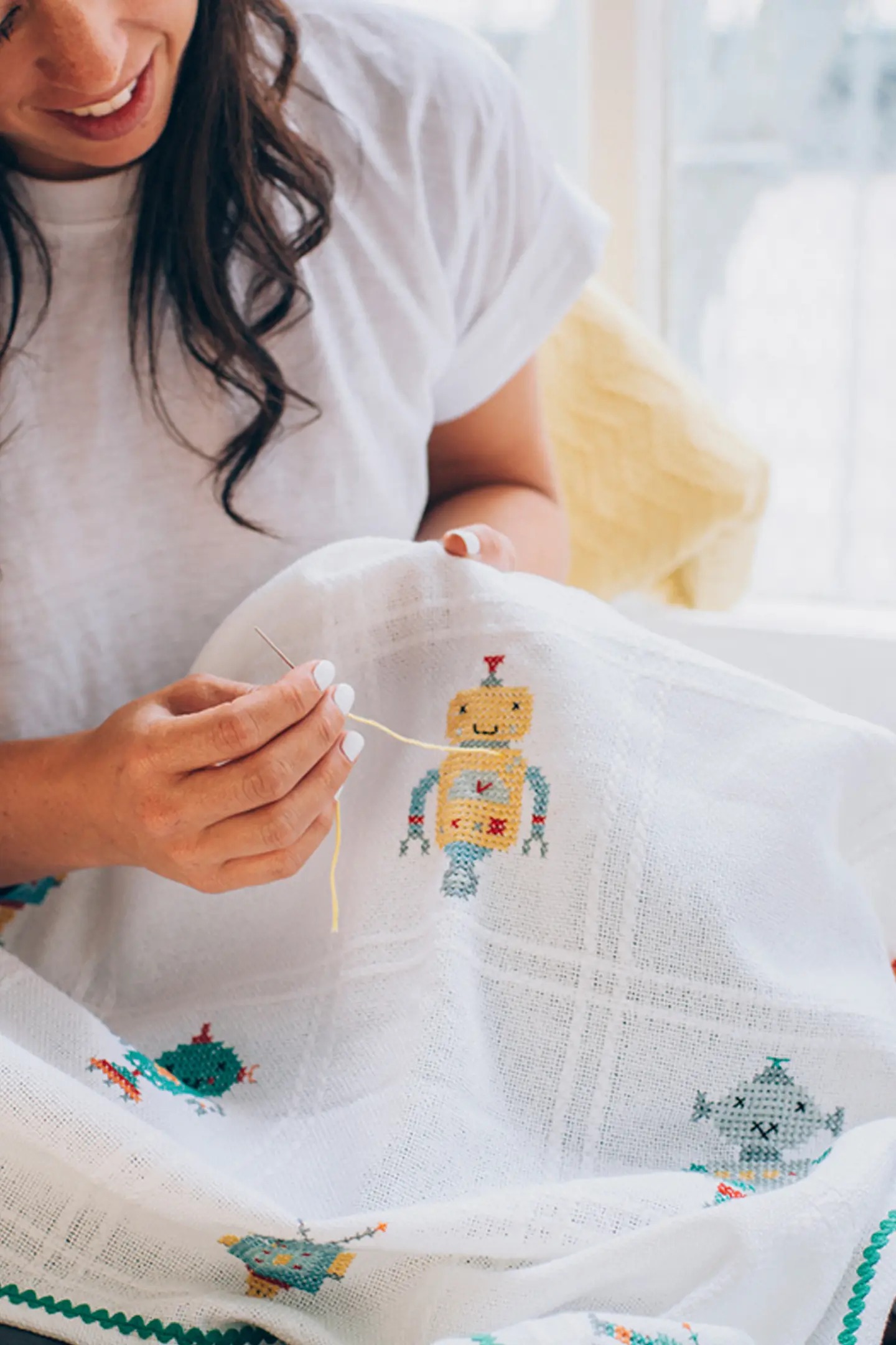 Charles Craft Ready To Stitch - Baby Alphabet Afghan