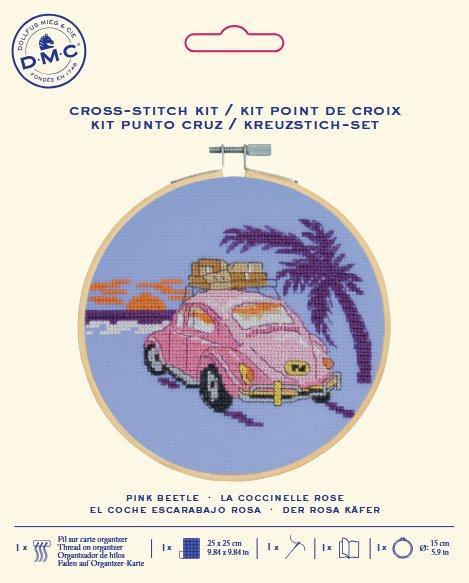 Pink Beetle - Cross Stitch Kit